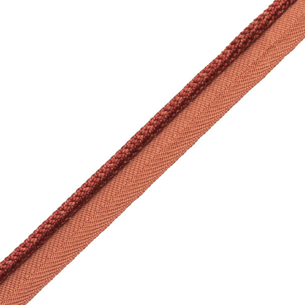 1/4" Le Jardin Silk Cord with Tape - Paprika