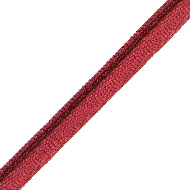 1/4" Le Jardin Silk Cord with Tape - Burgundy
