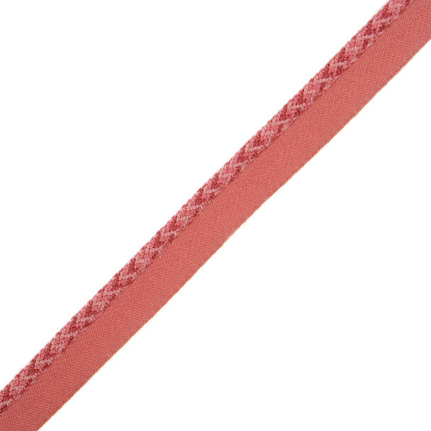 1/4" Le Jardin Silk Cord with Tape - Flamingo
