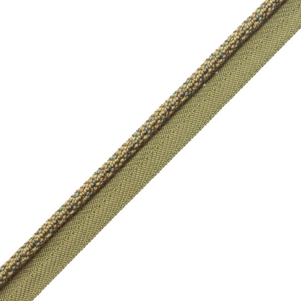 1/4" Le Jardin Silk Cord with Tape - Moss