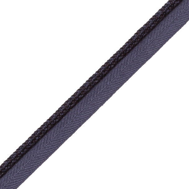 1/4" Le Jardin Silk Cord with Tape - Midnight
