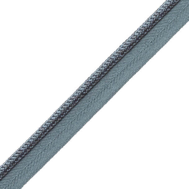 1/4" Le Jardin Silk Cord with Tape - Slate Blue