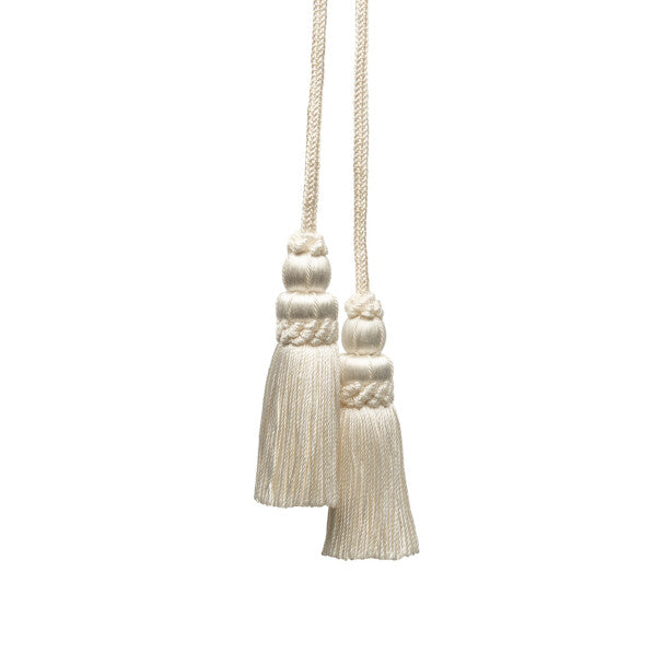 Le Jardin Silk Chair Tassel - Snow