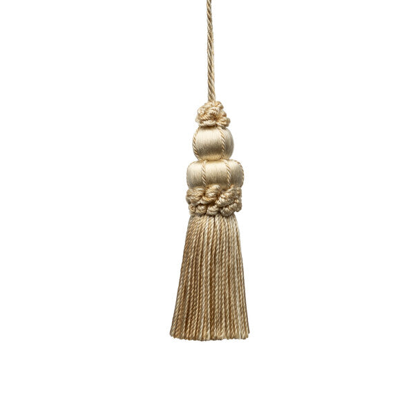 3" Le Jardin Silk Key Tassel - Bone