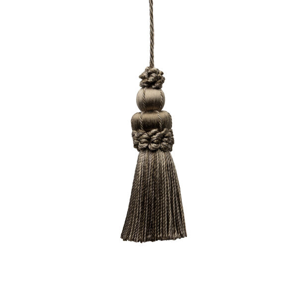 3" Le Jardin Silk Key Tassel - Pewter