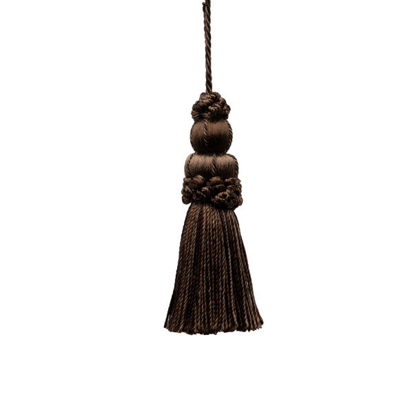 3" Le Jardin Silk Key Tassel - Espresso