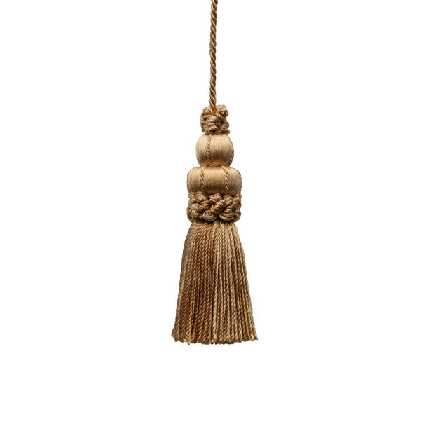 3" Le Jardin Silk Key Tassel - Toast