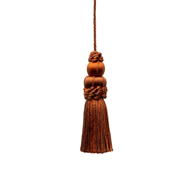 3" Le Jardin Silk Key Tassel - Copper