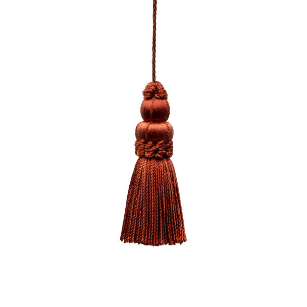 3" Le Jardin Silk Key Tassel - Paprika
