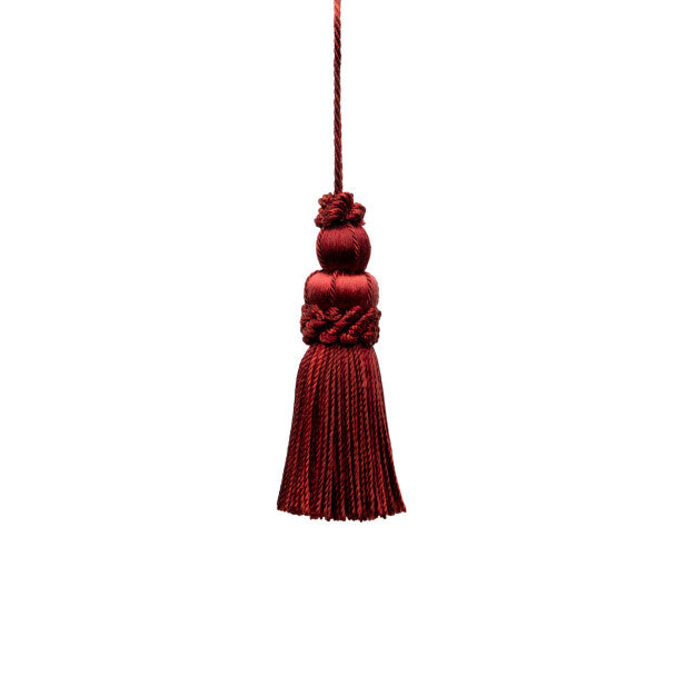 3" Le Jardin Silk Key Tassel - Merlot