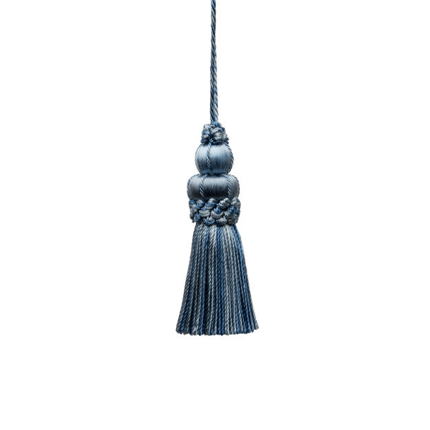 3" Le Jardin Silk Key Tassel - Ocean