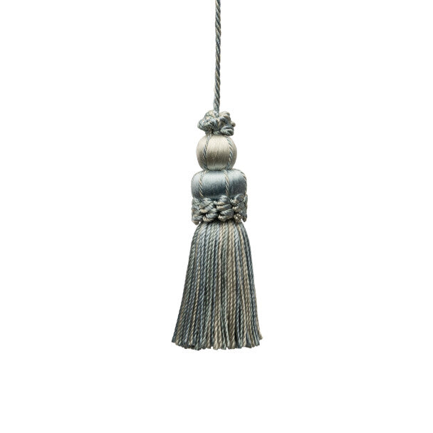 3" Le Jardin Silk Key Tassel - Aqua