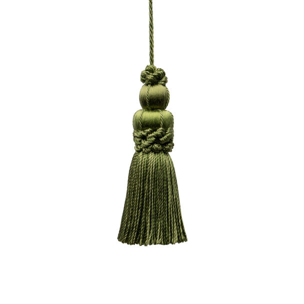 3" Le Jardin Silk Key Tassel - Leaf