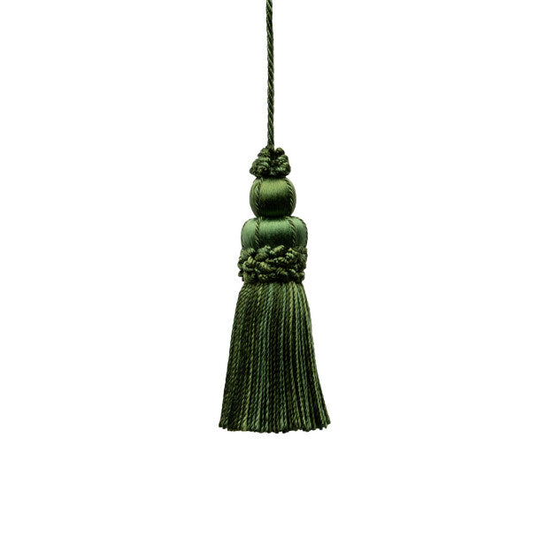 3" Le Jardin Silk Key Tassel - Forest