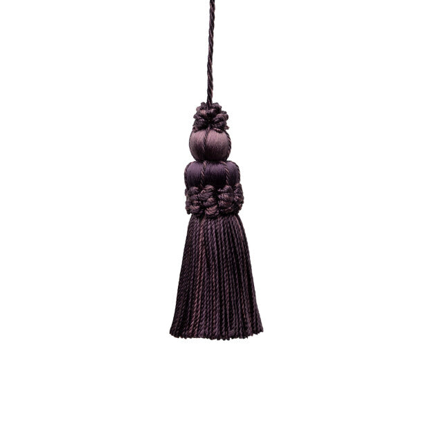 3" Le Jardin Silk Key Tassel - Mulberry