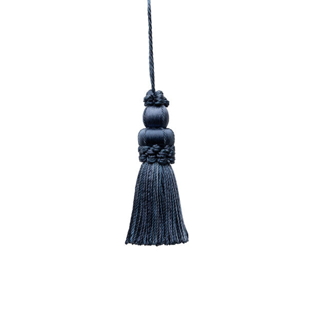 3" Le Jardin Silk Key Tassel - Prussian