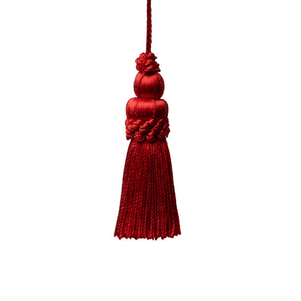 3" Le Jardin Silk Key Tassel - Garnet