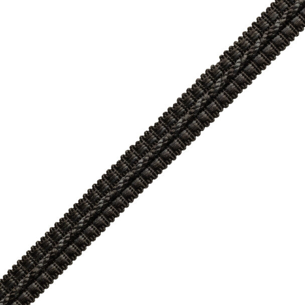 1/2" Le Jardin Silk Gimp - Charcoal