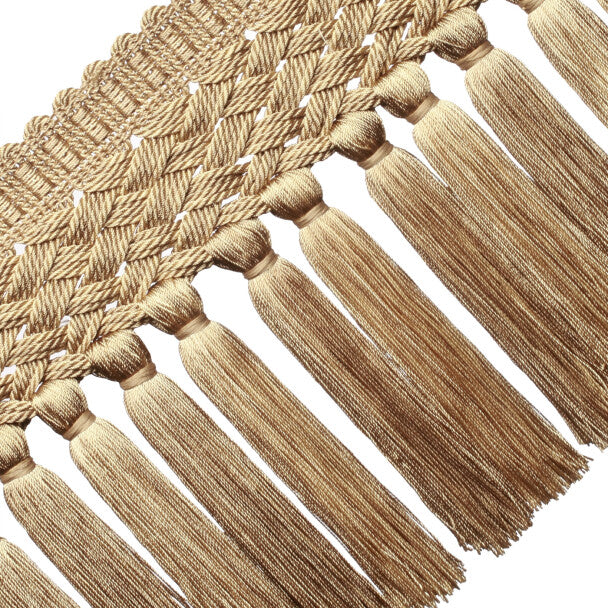8" Rouen Tassel Fringe - Sandstone