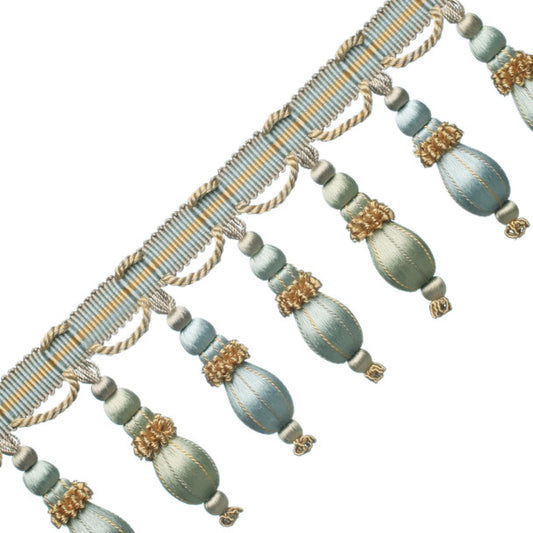 Normandy Silk Ornamental Fringe - Mediterranean