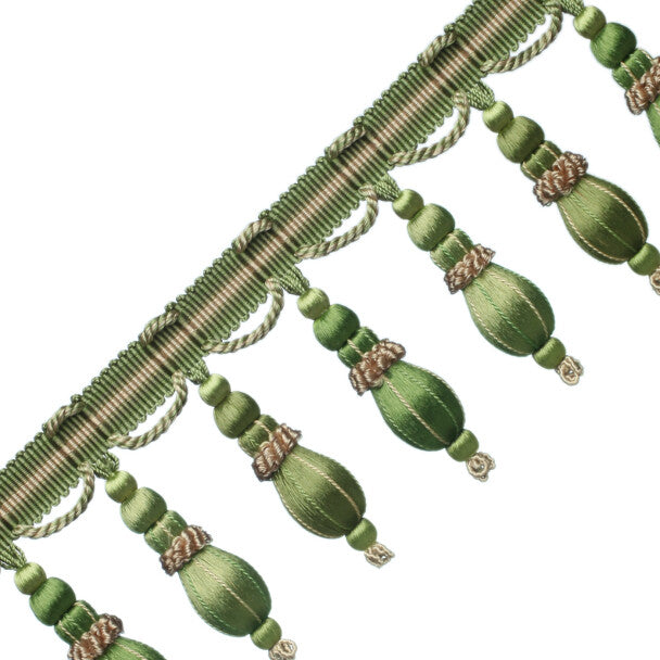 Normandy Silk Ornamental Fringe - Endive