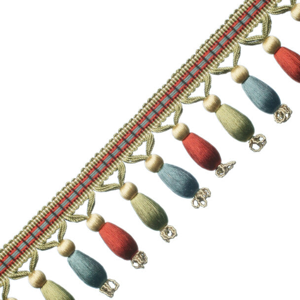 Normandy Silk Beaded Fringe - Fleurs