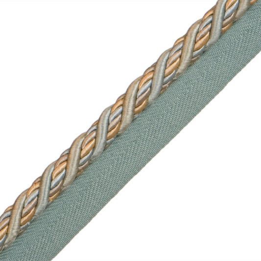 1/2" Normandy Silk Cord with Tape - Mediterranean