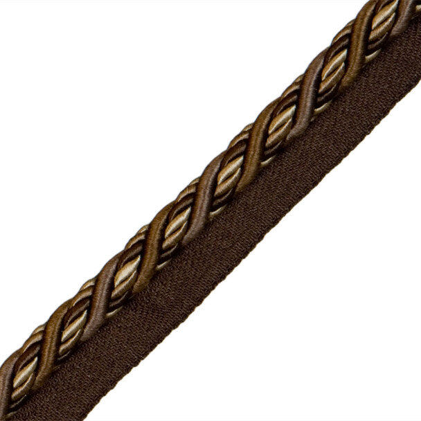 1/2" Normandy Silk Cord with Tape - Cocoa