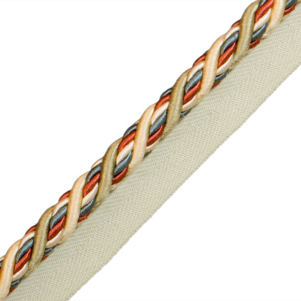 1/2" Normandy Silk Cord with Tape - Fleurs
