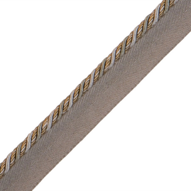 1/4" Normandy Silk Cord with Tape - Gris