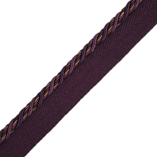 1/4" Normandy Silk Cord with Tape - Raisin