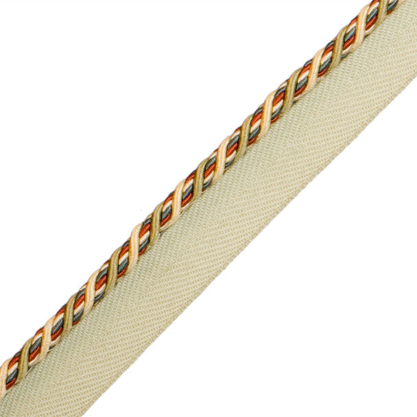 1/4" Normandy Silk Cord with Tape - Fleurs