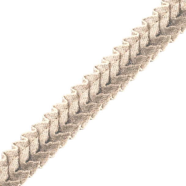 1" Pleated Dunes Border - Natural Linen