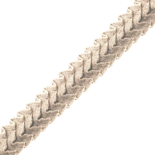 1" Pleated Dunes Border - Natural Linen