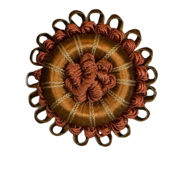2.5" Normandy Silk Rosette - Automne