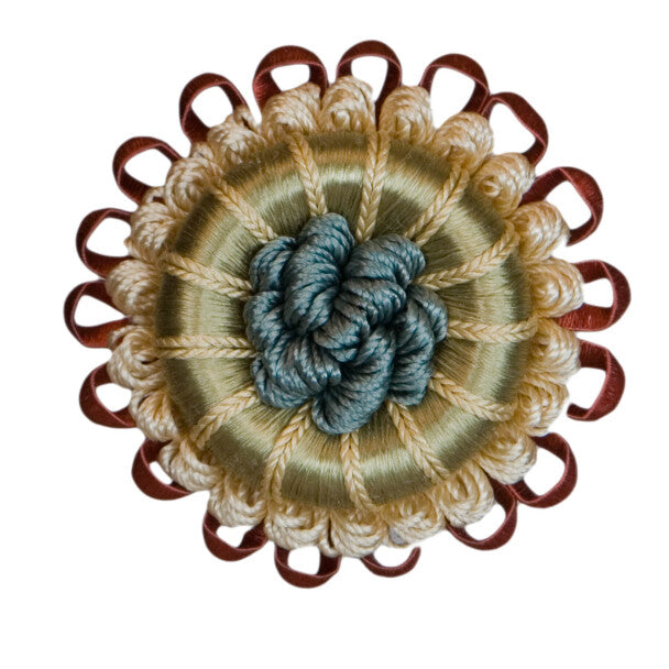 2.5" Normandy Silk Rosette - Fleurs