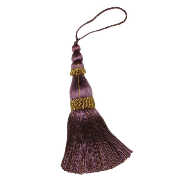 5.5" Normandy Key Tassel - Raisin
