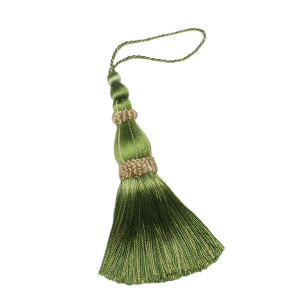 5.5" Normandy Key Tassel - Endive
