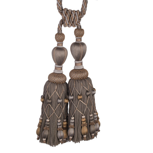Normandy Double Tassel Tieback - Gris