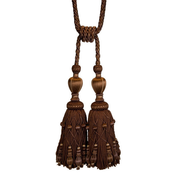 Normandy Double Tassel Tieback - Cocoa