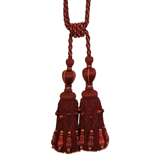 Normandy Double Tassel Tieback - Rouge
