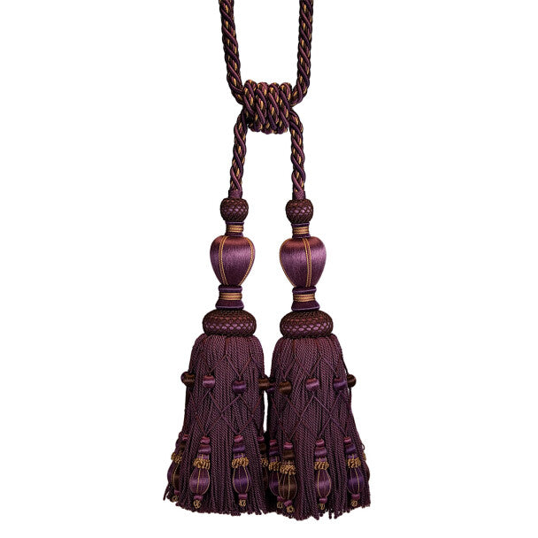 Normandy Double Tassel Tieback - Raisin