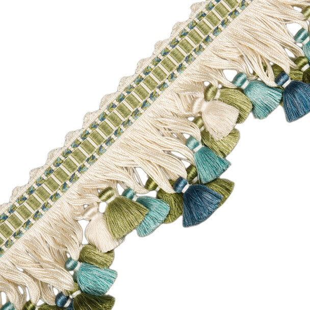 Avignon Silk Tassel Fringe - Peacock