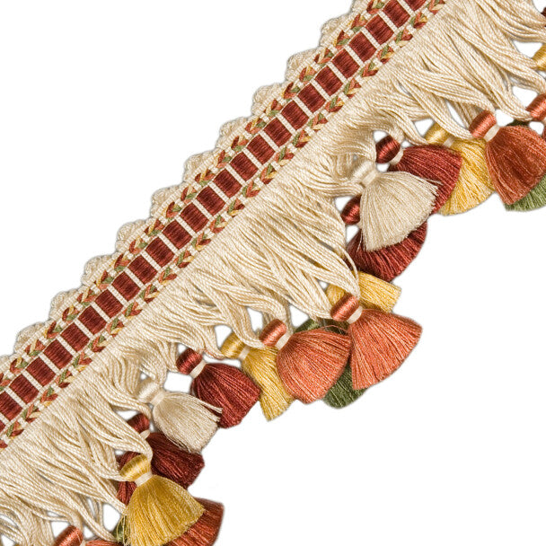 Avignon Silk Tassel Fringe - Sunset