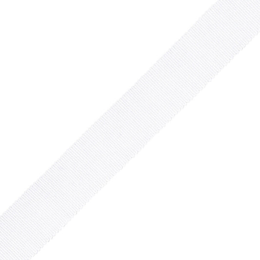1" French Grosgrain Ribbon - White