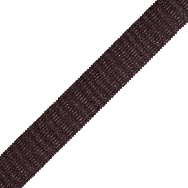 1" French Grosgrain Ribbon - Ash