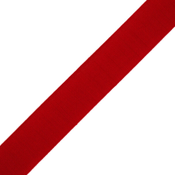 1" French Grosgrain Ribbon - Crimson