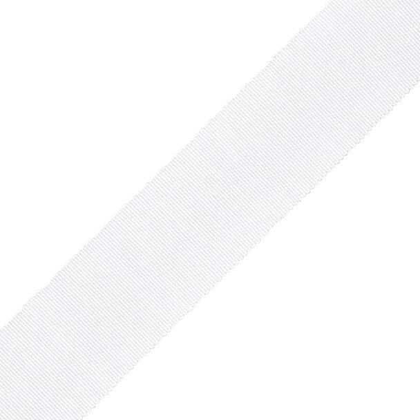 1.5" French Grosgrain Ribbon - White