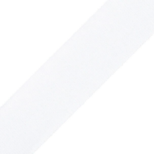 2" French Grosgrain Ribbon - White