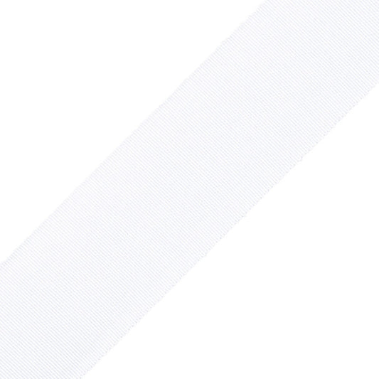 2" French Grosgrain Ribbon - White